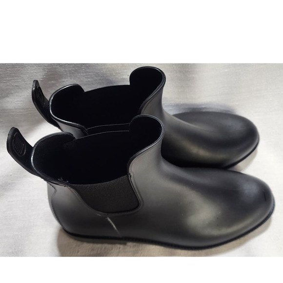 Asgard women's size 10 Chelsea black rain boots - Picture 1 of 10